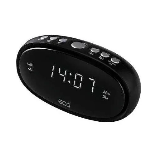 Радиобудильник электронный с жидкокристаллическим дисплеем ECG RB 010 Black