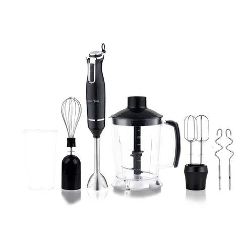 Блендер занурювальний з міксером та великим подрібнювачем 800 Вт Liberton LHB-0801
