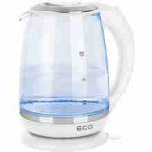 Чайник електричний скляний з підсвічуванням ECG RK 2020 White Glass