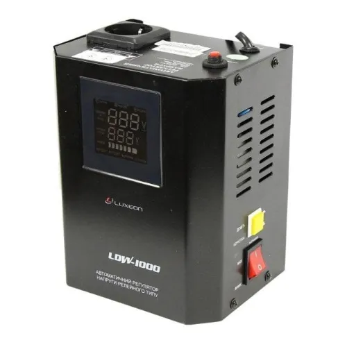 Стабилизатор напряжения релейный однофазный Luxeon LDW-1000 черний