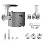 М'ясорубка електрична з насадками для овочів та домашніх ковбасок Liberton LMG-28STS Silver